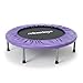 Relaxdays Indoor Trampolin, Ø 95 cm, faltbares Minitrampolin bis 100 kg, Sport & Gymnastik, Fitnesstrampolin, lila
