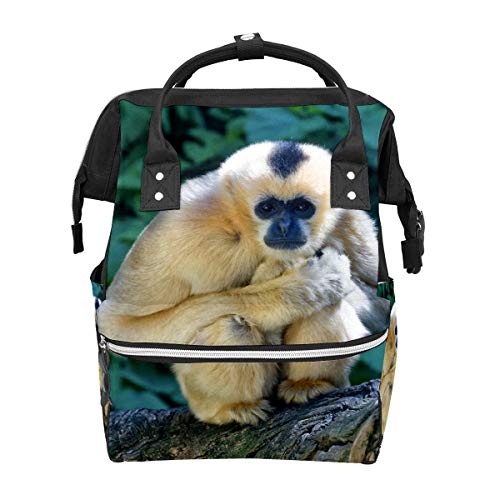 Bolsa de pañales Mochila Mono Agacharse Vida Silvestre Multifunción Mochila de Viaje Mochila Cambio de Bebé Bolsas de Gran Capacidad Impermeable Elegante