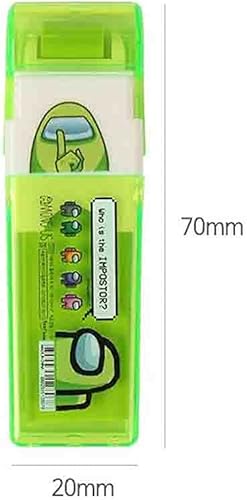Miniatura 5 de Among Us Roller Eraser - Estuche para rodillo de afeitar para una fácil extracción de recogida, 1 unidad (amarillo)