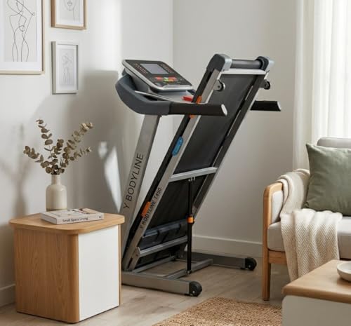Image of Motorised Treadmill 150kg Weight capicity for Home Gym, Electric Running Machine with Digital Display, 6.5 hp Motor, 18km /h top Speed, Air Cushion Layer (1 Year Warranty) (T450)