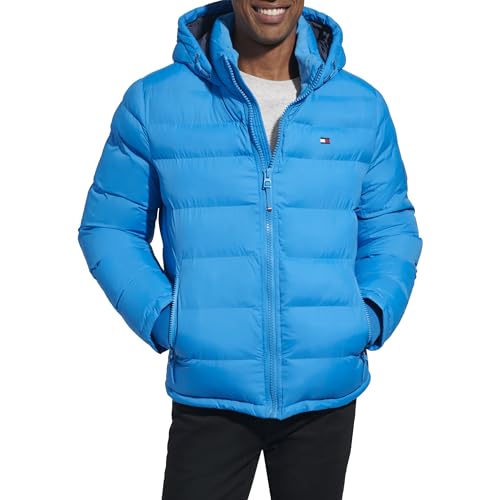 Image of Tommy Hilfiger Men's Hooded Puffer Jacket (Standard and Big & Tall)