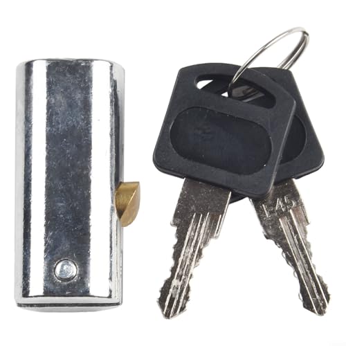 Serratura per porta scorrevole per armadio e mobili/cassettiera con 2 chiavi, in lega di zinco e rame, per una conservazione sicura dei documenti