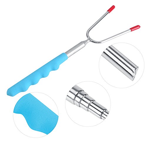 5 Peças de Garfo Longo para Fogueira para Crianças, Garfos para Churrasco, Marshmallow, Palitos para