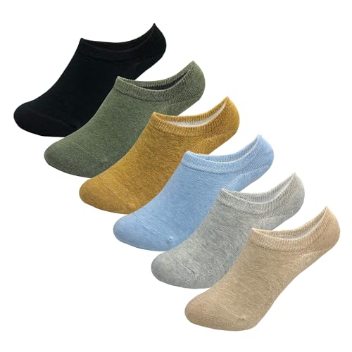 Image of MAGIARTE Cotton No Show Socks Soft Pure Cotton Low Cut Athletic Invisable Non Slip Socks for Women and Men