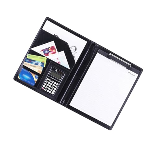 Porte documents cuir PU noir, un protège cahier élégant et durable