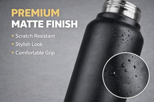 Image of Fitness Mantra Stainless Steel Water Bottle 1L | Reusable, Durable & Leak-Proof Bottle for Daily Use| 1 Piece|