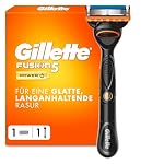 Gillette – Gillette Fusion5 Rasierer Herren, Metall, Schwarz