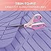 CARBELLA Rubber 4-Piece Lavender Car Floor Mats -Universal Trim To Fit All Weather Lavender Car Accessories - Girl Car Accessories for Women & Cute Car Mats for Women for Girly Car Decor, Truck, & SUV
