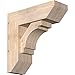 Ekena Millwork BKT0806X22X22MRC06SDF Merced Slat Smooth Bracket w/Offset Brace, Douglas Fir