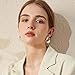 Sonateomber Silver Tear Drop Statement Waterdrop Earring Stud for Women Fashion Oversized Trendy Teardrop Polished Ball Hoops Earring Dupes Droplet Jewelry Gift