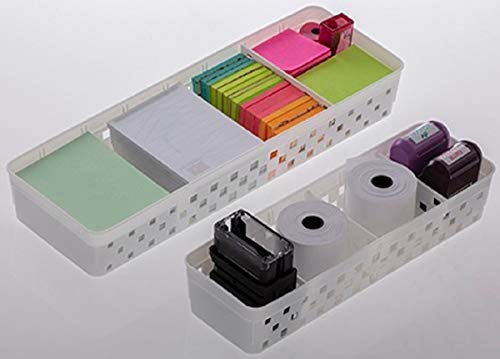 2 Cestos Organizador Divisórias Gaveta Separador Armário Closet