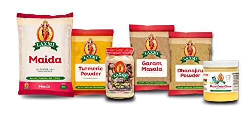 Laxmi Samosa Recipe Kit - Includes Maida, Turmeric, Ghee, Garam Masala & More