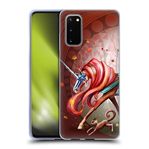 Coque Licornes Rose Khan Orange d'automne pour Samsung Galaxy S20 5G