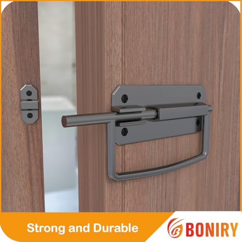 Image of Boniry Door Lock /Latch- Premium Door Locks for Main Door - High Security Main Door Latch for Home and Office - Durable and Reliable Door Latch for Enhanced Safety (Satin Black)