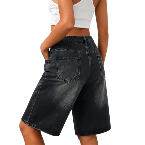 Short en jean femme déchiré : le bermuda baggy idéal pour vos sorties d'été