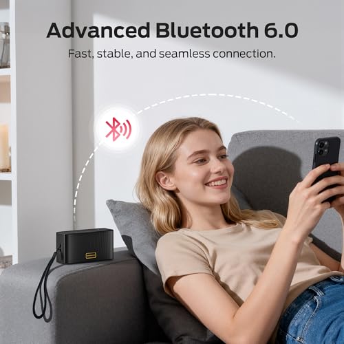 Monster Cubis Bluetooth Speaker, 15W Stereo Sound Portable Speaker, Bluetooth 6.0, 15H Battery Life, TWS Pairing, AUX/TF Card Slot, IPX7 Waterproof Wireless Speaker for Shower, Outdoor, Travel - image 4
