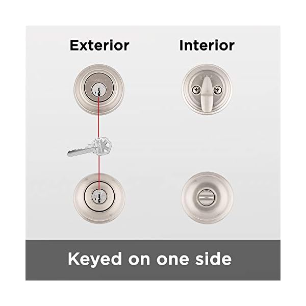 Kwikset Juno Keyed Entry Door Knob and Single Cylinder Deadbolt Combo