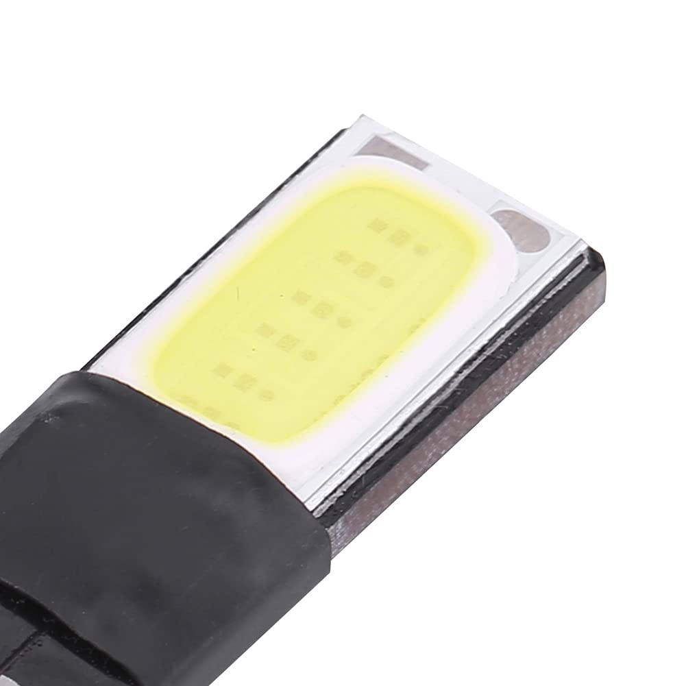 Qqmora Żarówka LED T10 W5W 6SMD Samochodowa Canbus Błąd COB Światło Tablicy Bocznej dla Różnych Pojazdów (Białe oświetlenie)