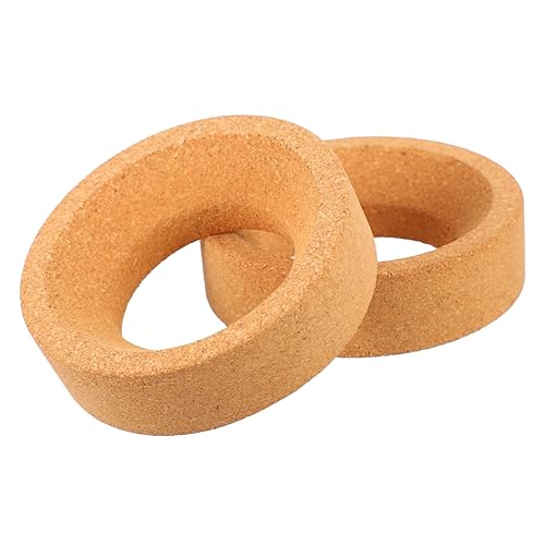 KICHOUSE 3sets Cork Flask Stands Heat Resistant Round Bottom Flask Base Holders Lab Flask Pad Strong Support 2pcs*3