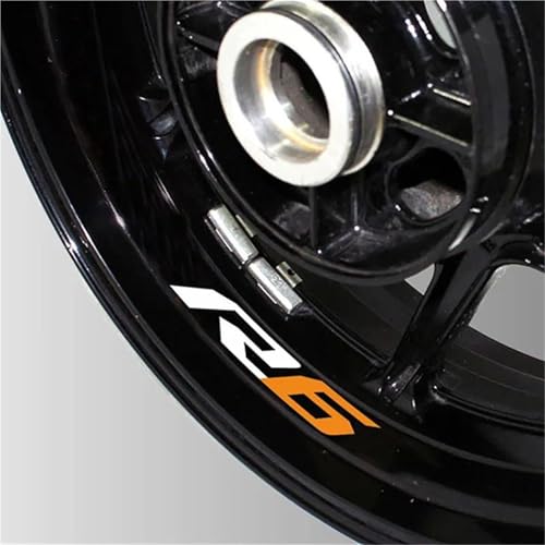 Autocollants réfléchissants jante moto Yamaha R6 visibilité et style 9