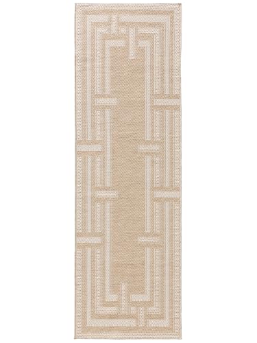 Tapis facile d'entretien benuta Nest Bronco crème style géométrique