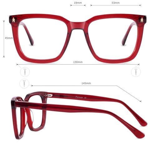 Image of Firmoo Oversized Blue Light Blocking Glasses Computer Gaming Glasses, Blue Blockers Glasses for Women /Men