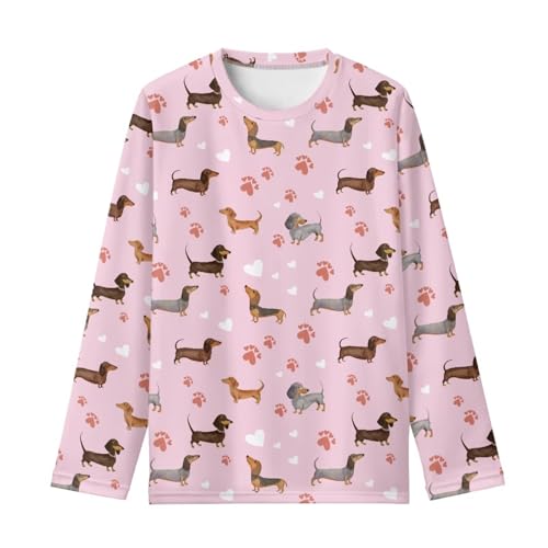 Image of Renewold Boys Girls Tees Kids T-Shirt Long Sleeve Crewneck T Shirts Casual Athletic Tops Clothing for Home School Travel