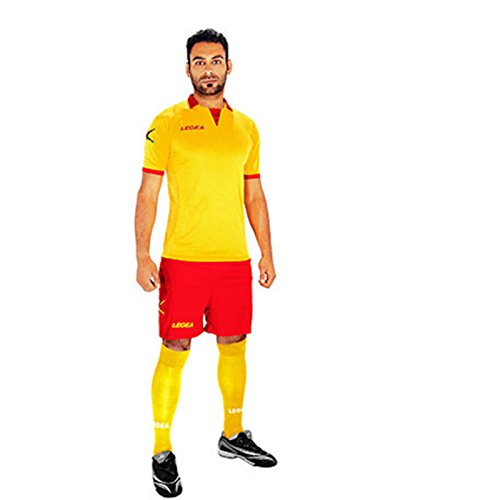 Photo de Legea Outsiders Maillot et Short Homme Jaune/Rouge FR: S (Taille Fabricant: S)