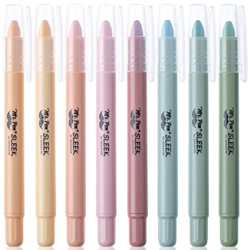 Image of Mr. Pen- No Bleed Gel Highlighters, Pastel Colors, 8 Pack | Bible Highlighters and Pens No Bleed, Bible Markers for Study, Journaling, School Supplies and Accessories