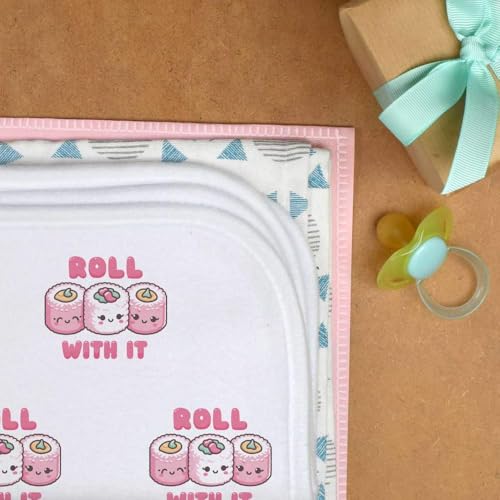 Azeeda 'Roll with It' Baby Burp/Wash Cloth (BC00028985)3