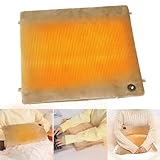 ホットマット usb 給電式 一人用 電気マット ミニ 省エネ 足元 3段階温度調整 2秒速暖 43X33cm LEDディスプレ 1.5m延長コード 暖房器具 防寒グッズ ギフト用 オフィス アウトドア キャンプ (黄土色)