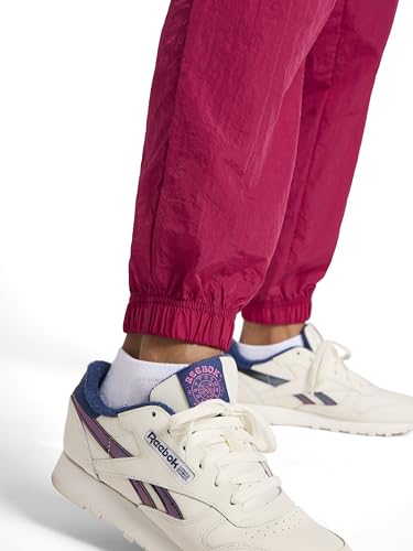 Reebok Women’s BV Woven Pant, Standard Fit, 29” Inseam, Lightweight Nylon Crinkle Woven Fabric, Vector Very Berry, X-Large - image 7