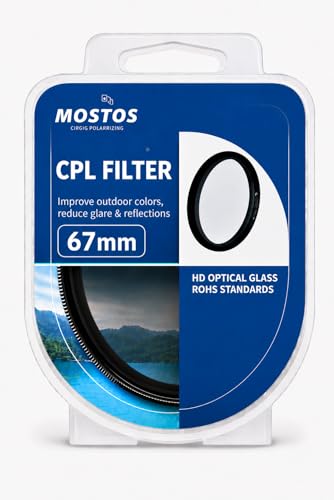 Image of MOSTOS - 67mm CPL Filter for Nikon 18-140mm f /3.5-5.6G ED VR,AF-S DX Nikkor 18-105mm f /3.5-5.6G ED VR (Make Sure O67 Mark is Written On Your Lens)