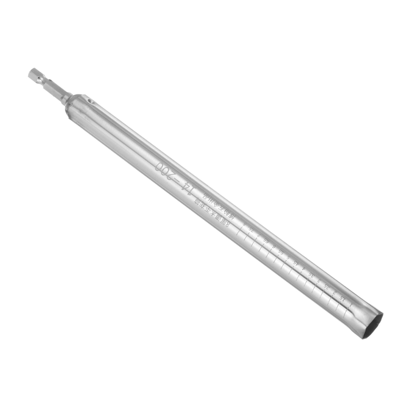 CoCud Hollow Socket, 14mm Size 250mm Length 1/4" Hex Shank, 6-Point Quick-Change Deep Well Power Nut Driver - (Applications: for Long Threaded Rod/Bolts/Studs)