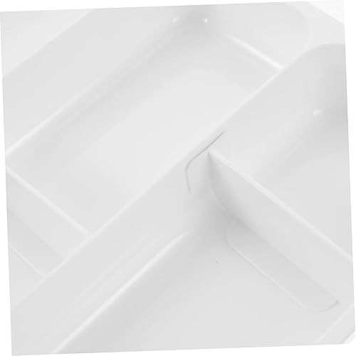 Miniatura 3 de Organizador de cubiertos para el hogar, multicompartimento, soporte de utensilios de plástico para almacenamiento de cocina, resistente a los