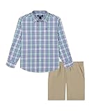 IZOD Conjunto corto de 2 piezas para niños, 6