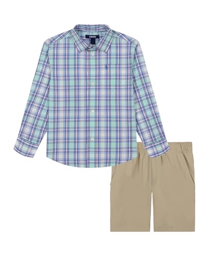 IZOD ensemble short garçon en coton léger pour l'été