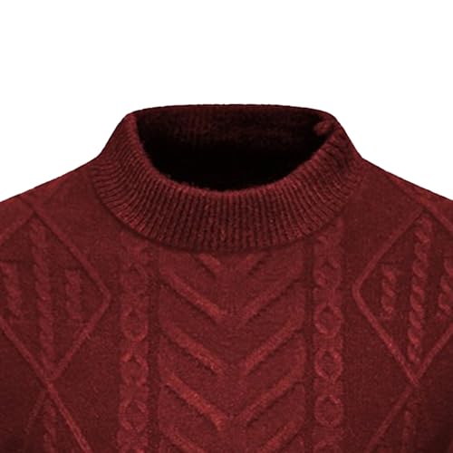 Pull fin chaud côtelé homme en tricot texturé rétro chic - 6
