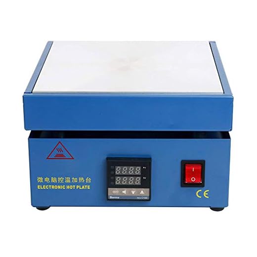 LED Microcomputer Electric Hot Plate Preheat Soldering Preheating Station Welder Hot Plate Rework Heater Lab 110V 800W 200X200mm Plate
