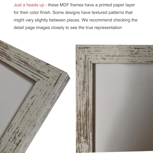 Image of LUCKYLIFE 18x24 Frame in Distressed White, Gallery Frame for Wall Mounting, 2 Pack