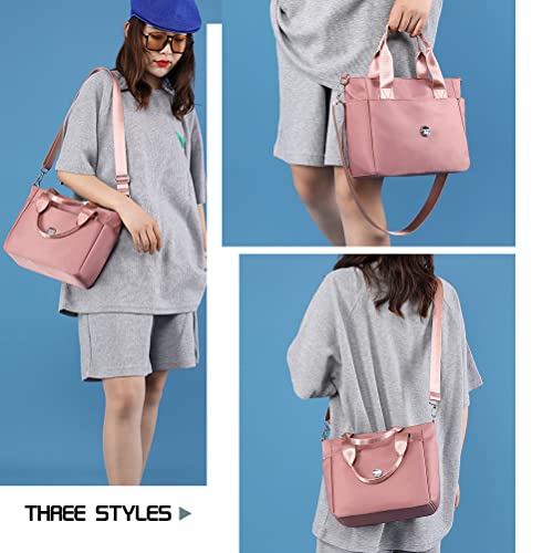 Small Nylon Cross Body Bag Purses For Women Tote Satchel Waterproof Crossbody Handbag Cute Purple Purse With Zipper Pocket Travel Messenger Women's Over The Shoulder Bag Ladies Casual Hand Bags Trendy #TOP1
