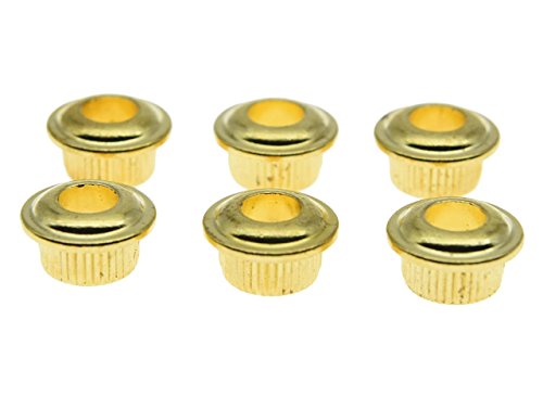 Dopro Metal Gold 10mm Guitar Tuners Conversion Bushings Adapter Ferrules for Vintage Guitar Tuning Keys