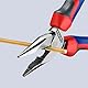 KNIPEX Spitz-Kombizange mit Comfort-Griffen schwarz atramentiert 145 mm, 08 22 145