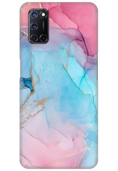 COBERTA Printed Back Cover for OPPO A52 Back Cover Case - Pink Blue Colorful Marble Design (B0B2QBZ7LF) Amazon Price History, Amazon Price Tracker