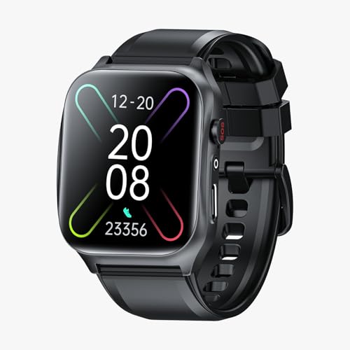 Image of Smartwatch for Seniors - SOS, Fall Detection | BP, Heart Rate, SPO₂, Temp | Sleep and Step Tracker | App Access for Shopping and Engagement | Water Resistant | Full Touch Display