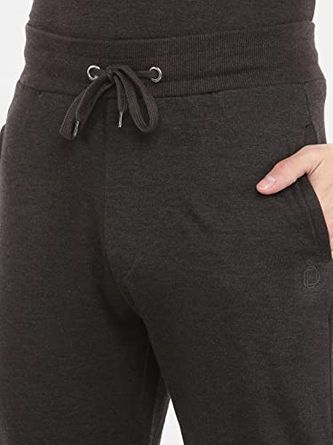 Image of Dollar Cotton Rich Fleece Fabric Solid Men's Jogger | Derby Rib Waistband with Drawcord | Side Pockets with Zip on one Side | Embossed Logo Branding | Wide Array of Attractive Colours