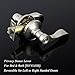 Probrico 8 Pack Privacy Door Levers Keyless Door Lockset Handleset Right/Left Handed Reversible in Satin Nickel Door Lever/Handle Bed or Bath Hardware Door Lever 12061