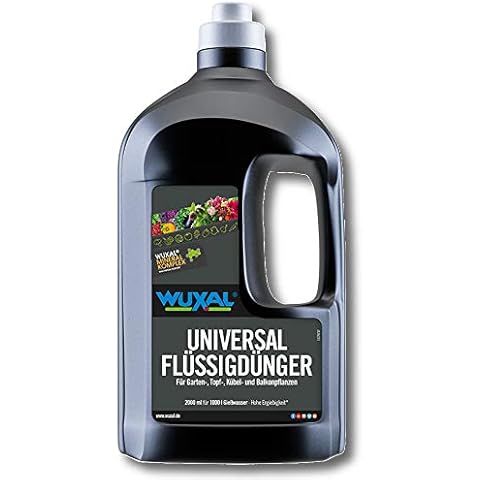 Manna Wuxal Universaldünger - 2000 ml - Flüssiger Pflanzendünger für Garten- und Zimmerpflanzen - Sowohl als Blumendünger als auch als Grünpflanzendünger geeignet Cover