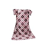 西川 かいまき毛布 日本製 高級ニューマイヤー アクリル素材 ・ブロックチェック柄 (NK-YGE1481) (ブロックチェック：ピンク)