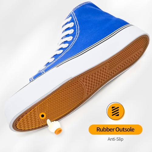 Image of ZGR Womens High Top Canvas Sneakers,Lace-up Canvas Shoes,Casual Tennis Walking Shoes
